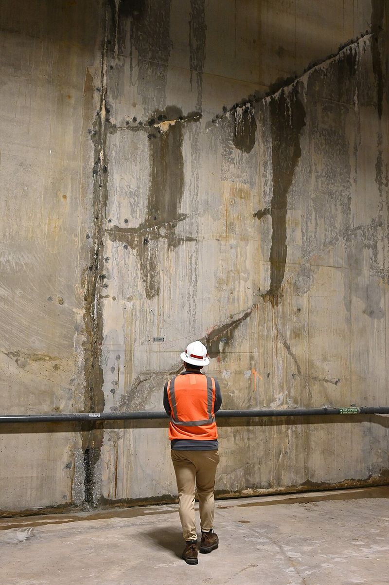 US Army Corps of Engineers work at the London Avenue Canal closure facility, New Orleans